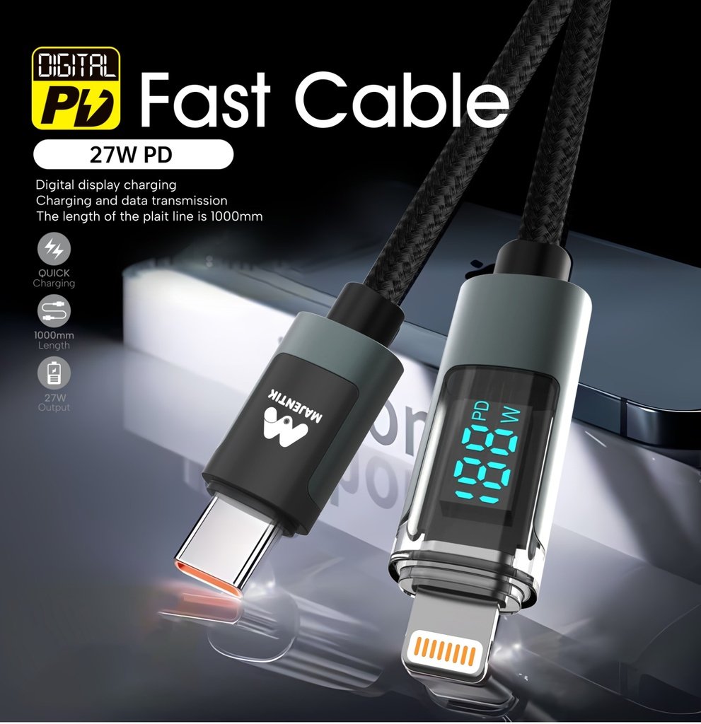 Cable CL-002 Led Type-C To Lightning
