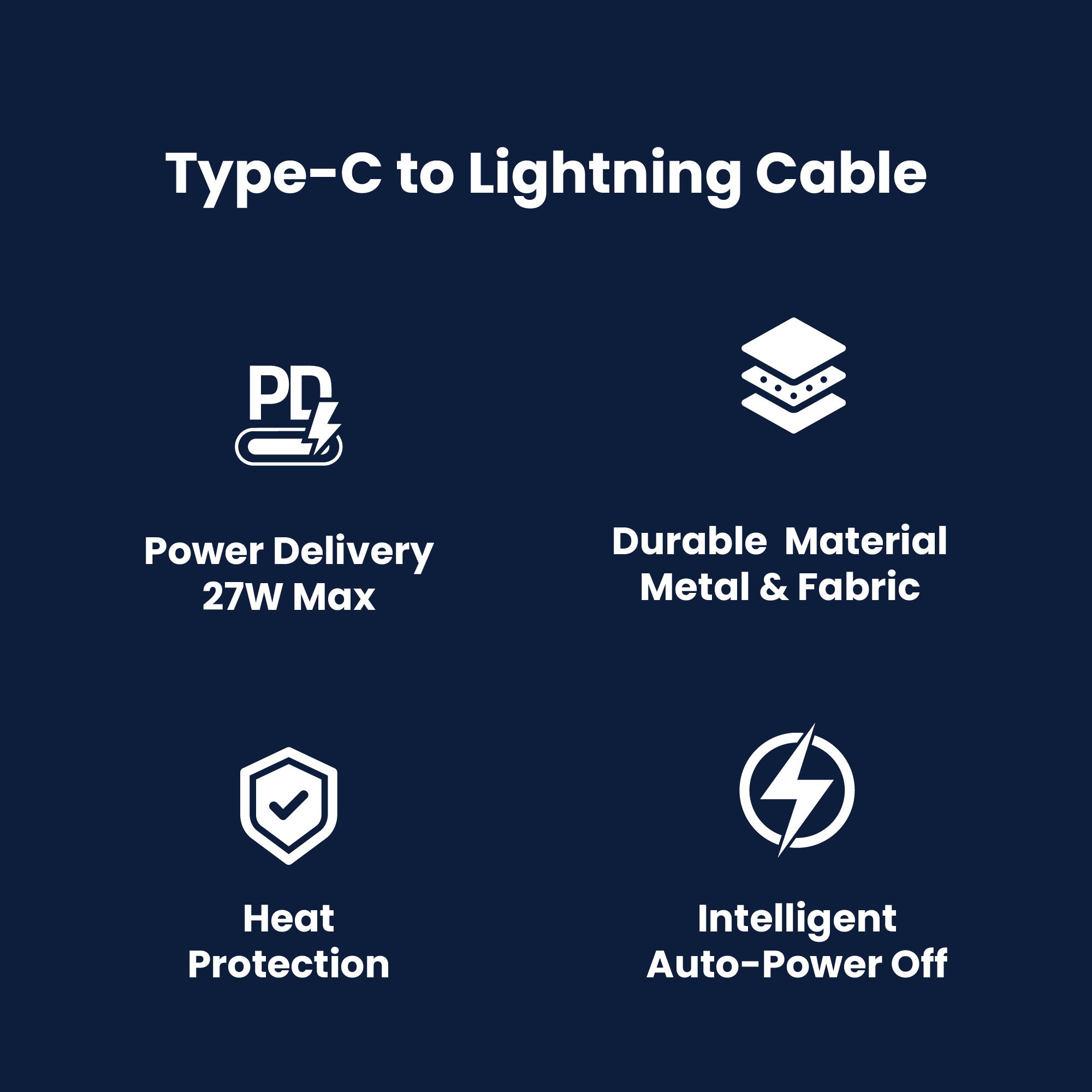 Cable CL010 Type-C To Lightning