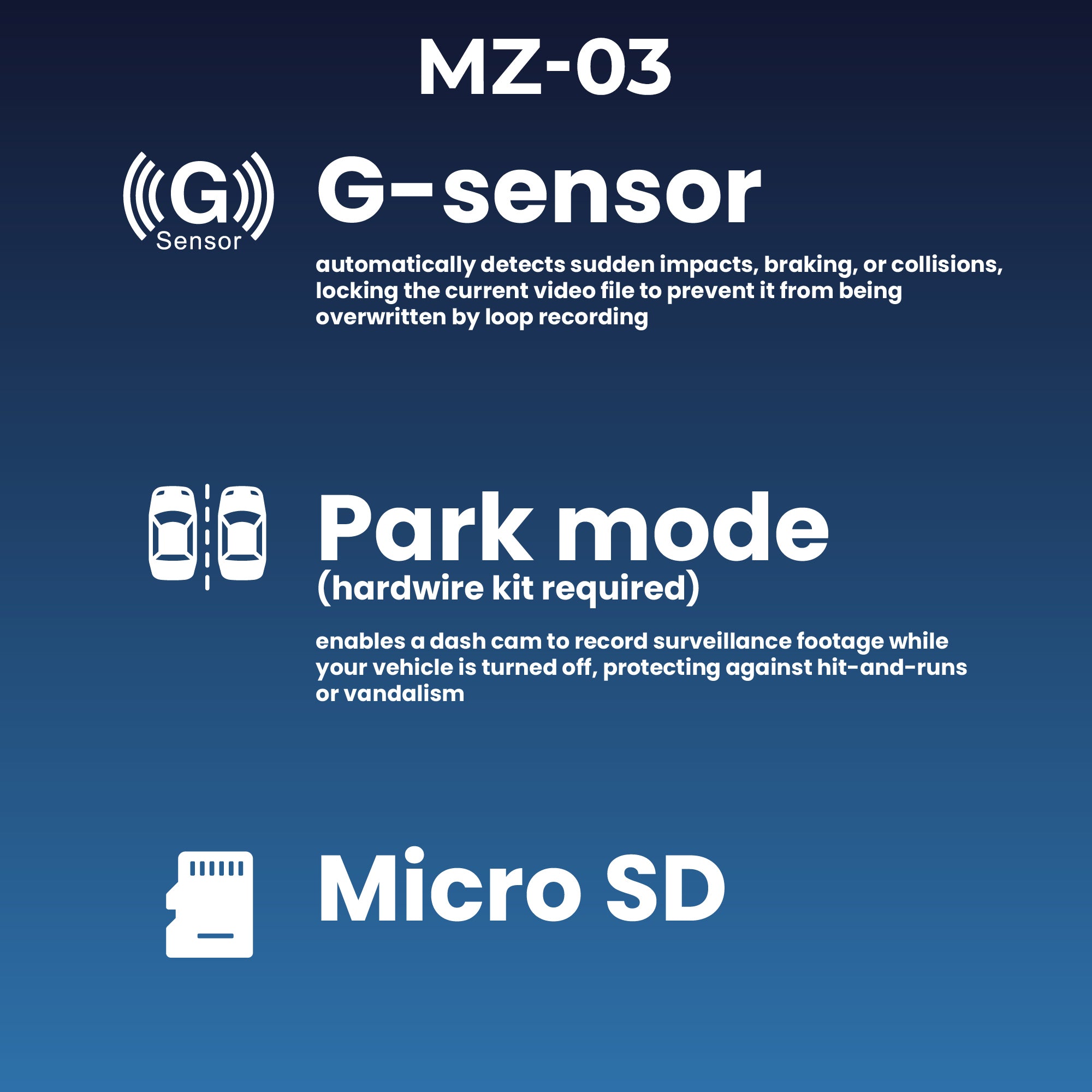 Car Dash Cam MZ-03
