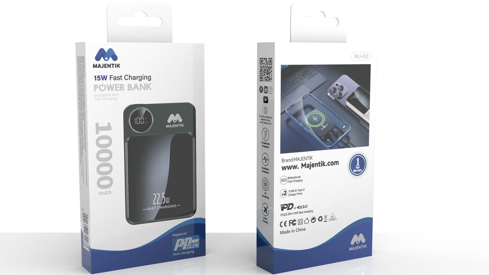 Power Bank MJ-02 Wireless 10000 mAh