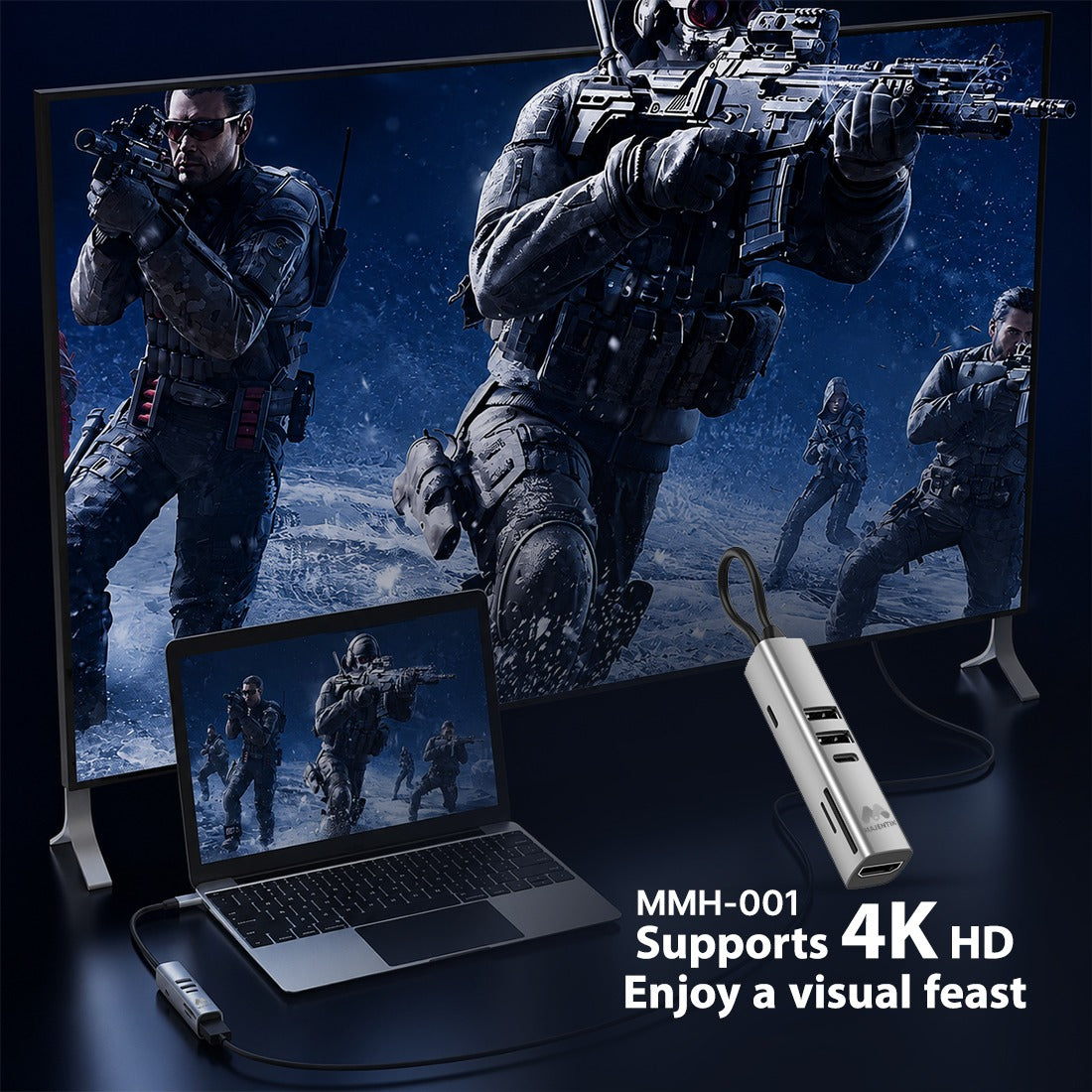 USB HUB MAJENTIK MMH-001