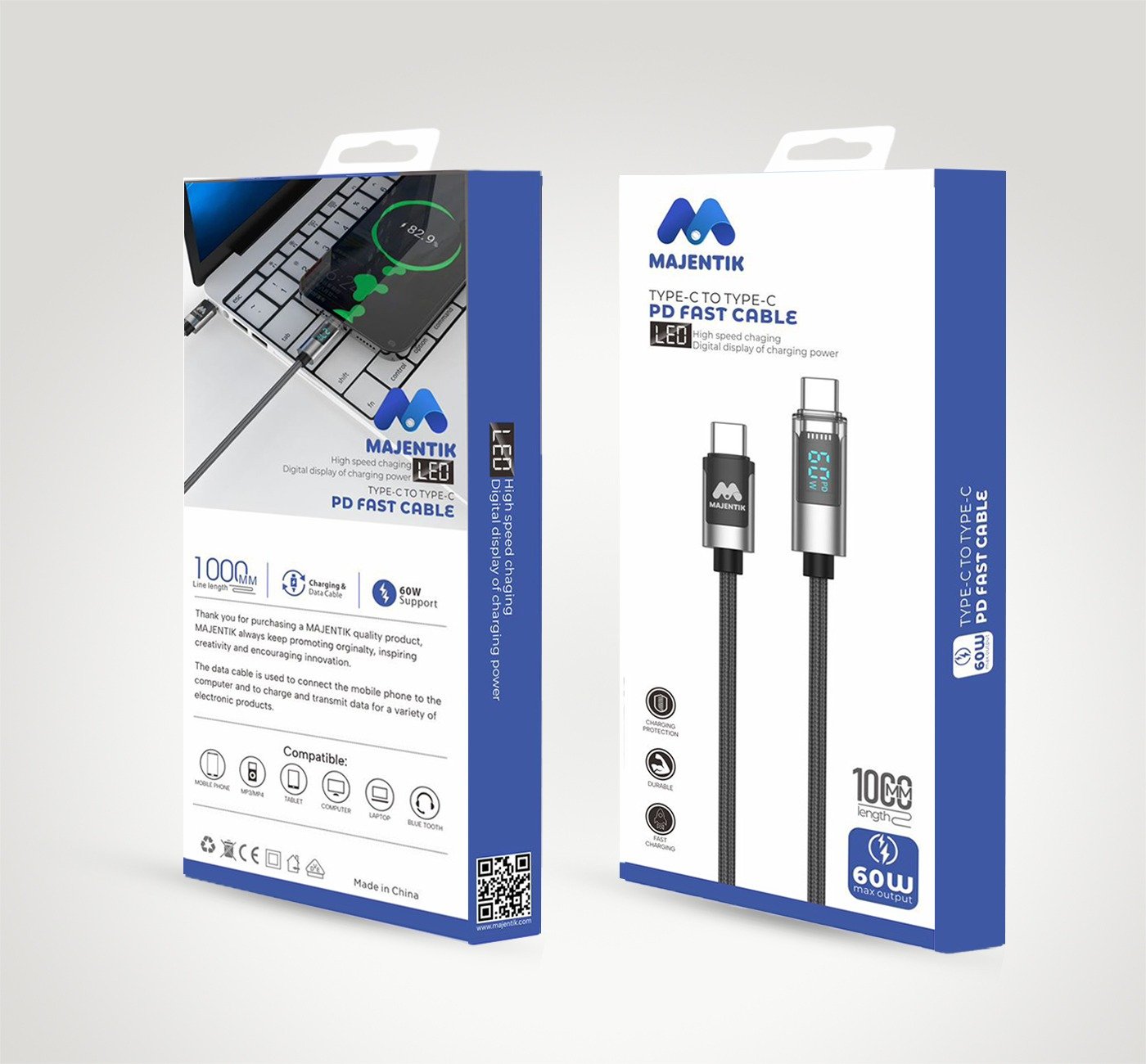 Cable CL-002 Led Type-C To Type-C